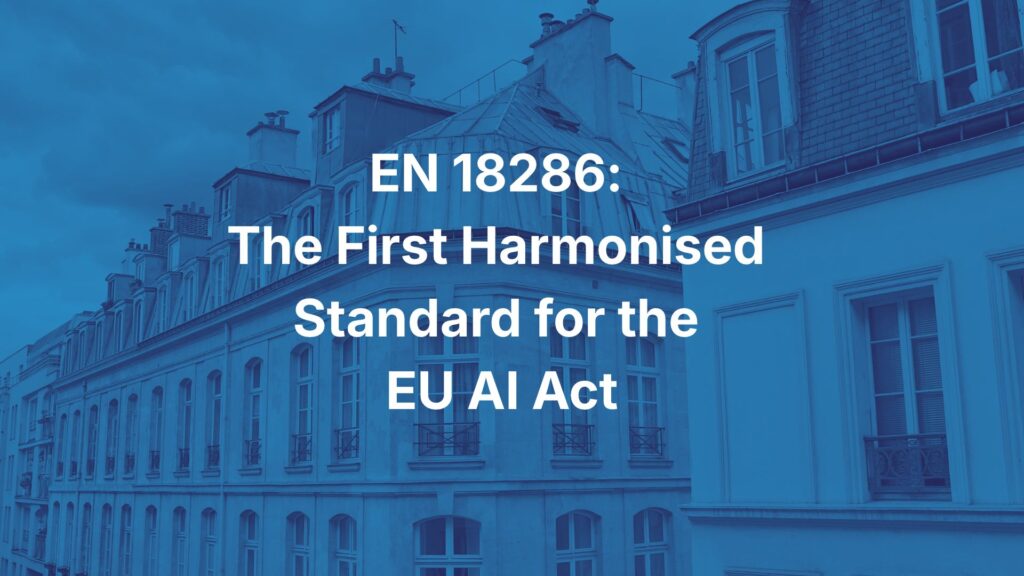 EU AI Act EN 18286
